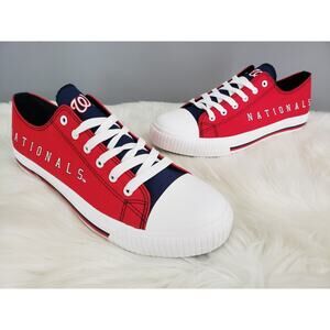 NEW MENS 11‎ Washington Nationals FOCO Canvas Shoes Sneaker Team Apparel Gear